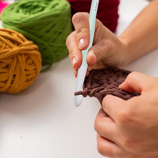 5 шт. эргономичных крючков для вязания, большой крючок для толстой пряжи 8,0 мм