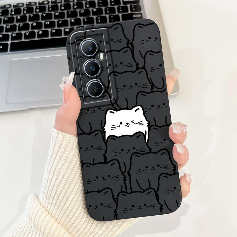 Funda For Realme C65 RMX3910 Back Cover For Realme C65 4G Case Shockproof Luxury Flowers Cute Cartoon Cool Silicone Bumper Coque