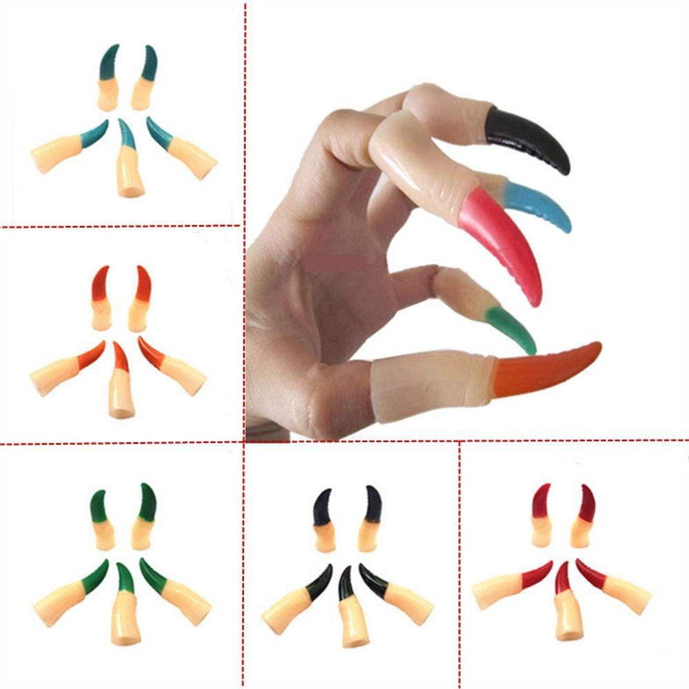 5PCS/set Scary Zombie Witch Fake Fingers Fake Fingers Halloween Finger Covers Festival Toys
