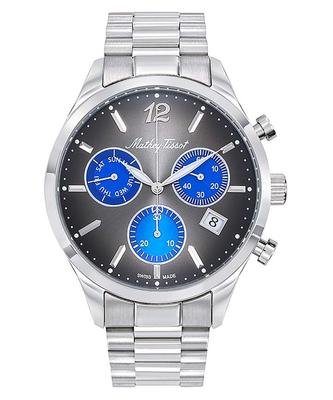 Мужские часы Urban Chrono из нержавеющей стали с черным циферблатом, кварцевые H411CHMB