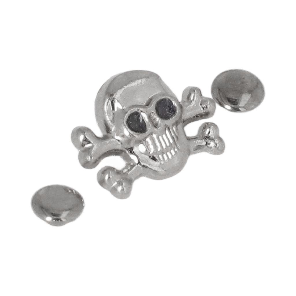 150 комплектов DIY заклепок-черепов в готическом стиле, нержавеющие, изысканные, тонкие, для кожаных изделий, украшения для