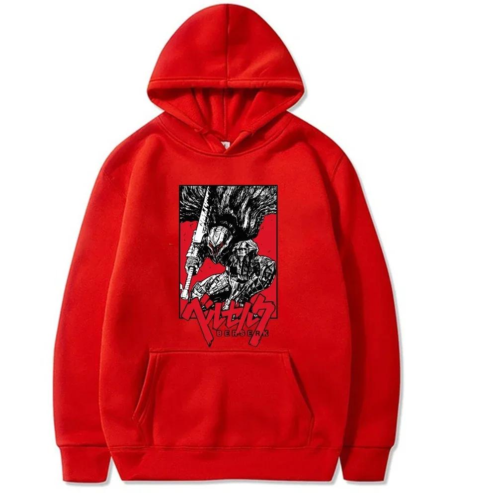 2025 Japanese anime Berserk Guts Hoodies Sweatshirt Cartoon Long Sleeve Loose Hip Hop Fashion Uniex Cloths Manga hoodies