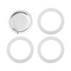 Silicone Gasket Silicone Ring Seals Ring Stainless Steel Strainer Aluminum Filters For Espresso Pot For Moka Pot