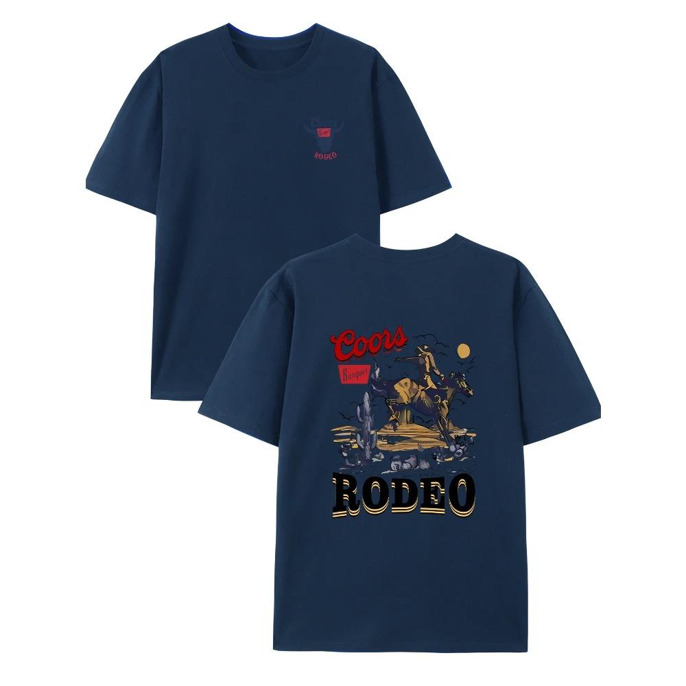 [Повседневная ковбойская футболка] Летняя повседневная футболка с ковбойским принтом - Футболки с коротким рукавом для мужчин