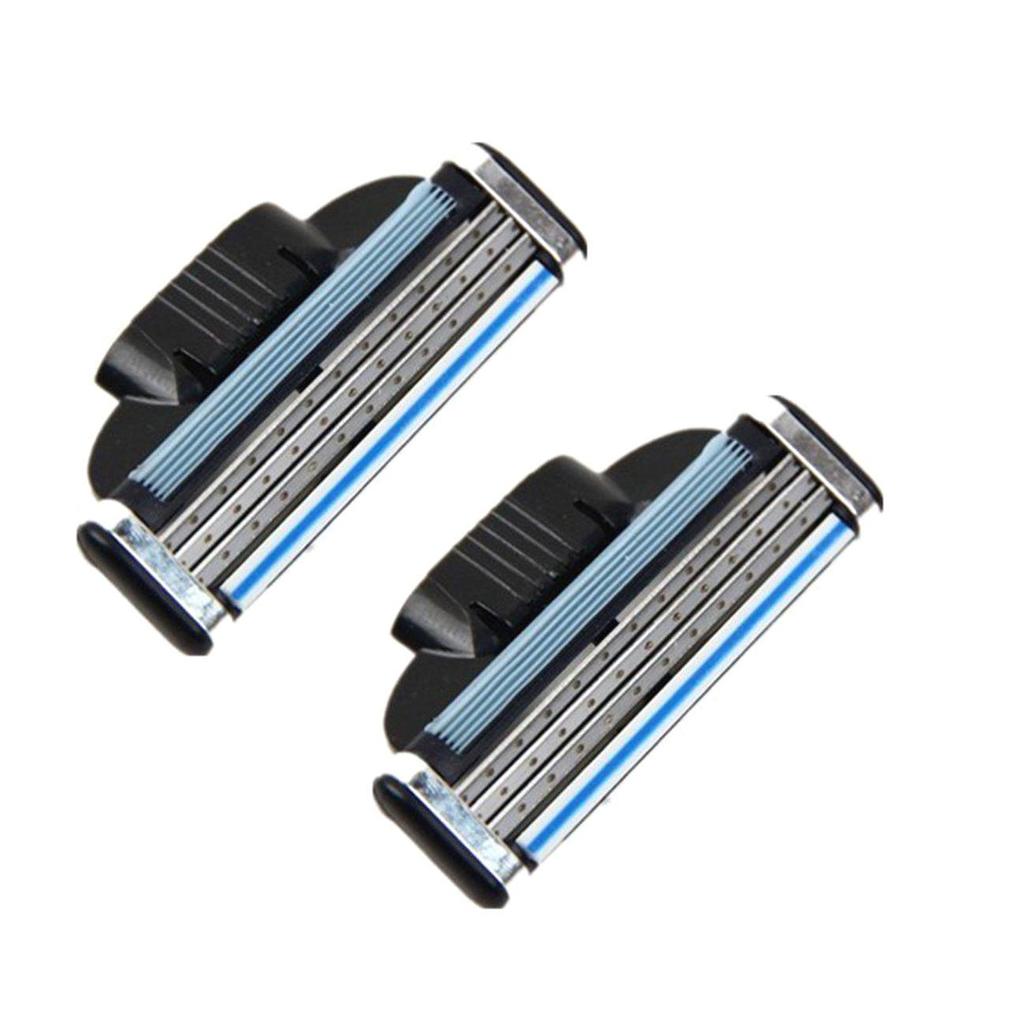 4PCS/SET 3 Layers Men Face Shaving Razors Blades Male Manual Razor Blades