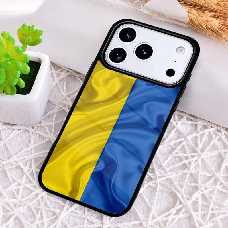 Мягкий ударопрочный чехол для телефона с флагом Украины для iPhone 17 Air 16e 15 11 12 14 13 Pro Max Чехол Coque
