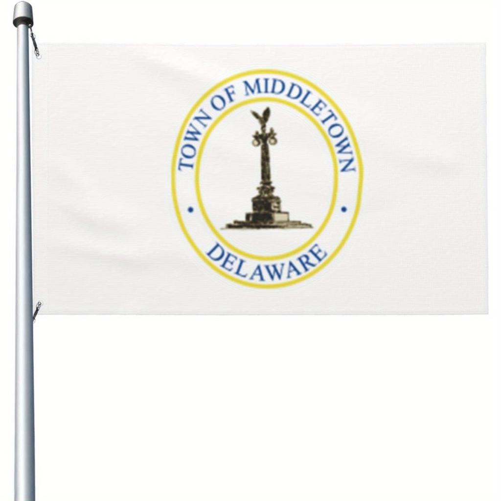 1pc Multi-Size Optional Middletown De La WARE State Flag, Designed for Durability And Easy Drying, Ideal for Outdoor Use. Ideal for Surprise Parties,