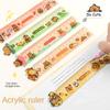 Acrylic Drawing Tools School Office Supplies Straight Ruler New Capybara Ruler