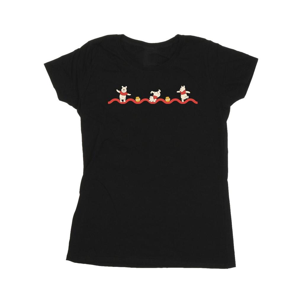 Disney Womens/Ladies Winnie The Pooh Hunny Line Cotton T-Shirt