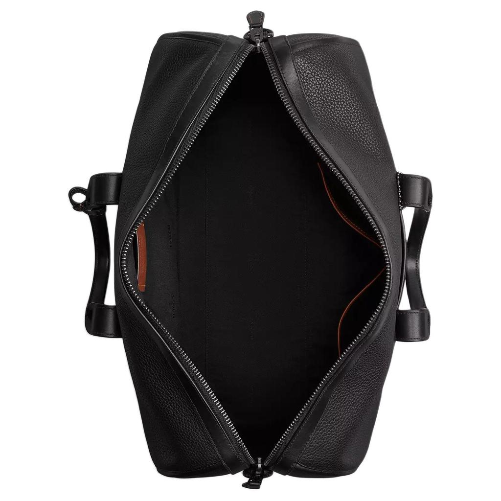 Coach Gotham 45 На молнии Регулируемый плечевой ремень Сумка-тоут из фактурной кожи Плечевая дорожная сумка Мужские сумки CV957-BLKA