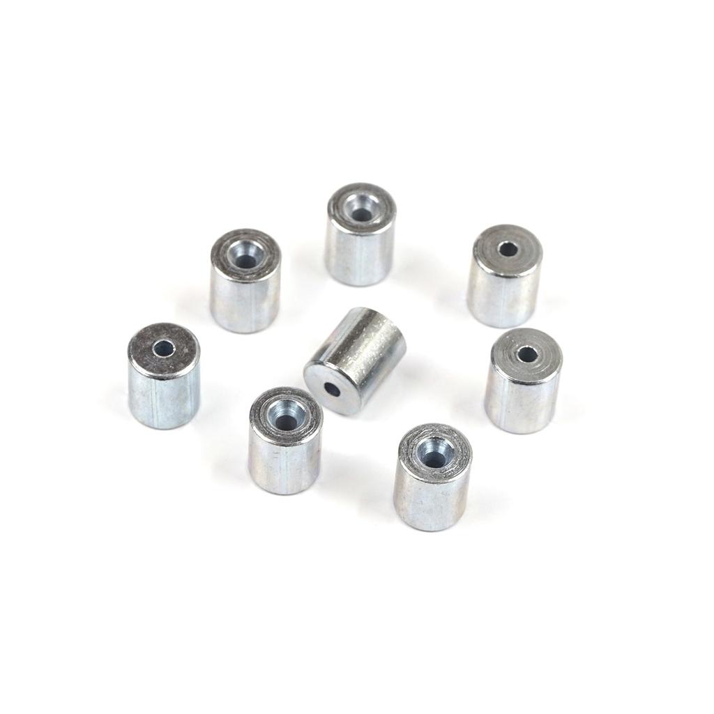 BCR012 100 шт., автомобильный оконный регулятор, намоточное устройство для ремонта, стальной трос, конец троса, фитинг, стопорная втулка, обжимная заклепка 6x7/1,7 мм