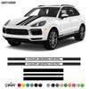 Car Hood Bonnet Side Skirt Stickers for Porsche Cayenne 2006-present Auto Body Stripe Kits Customized Vinyl Decals Accessories