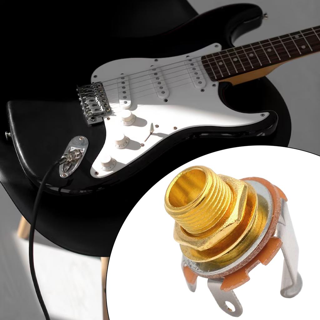 2025 ГОРЯЧЕЕ 6.35мм 1/4' Гнездо Jack Выходная Пластина для Telecaster TL Гитары Гитарные Запчасти Аксессуары