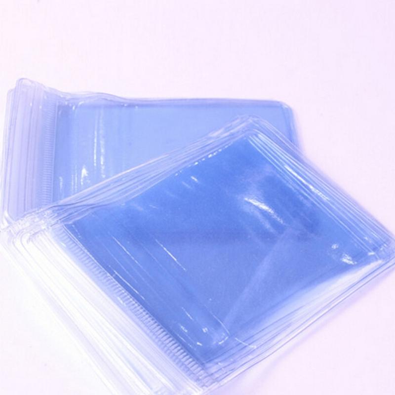 100pcs Clear Plastic Ziplock Storage Bag Jewelry Resealable Sealed Zipper Pouch