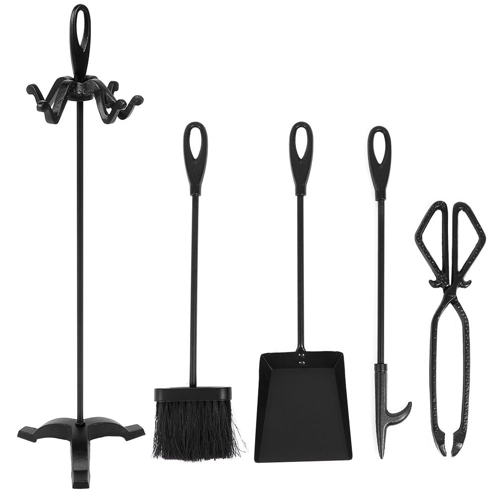 Бытовой набор каминных инструментов в европейском стиле из железа, подставка, щетка, лопатка, щипцы, комплект аксессуаров