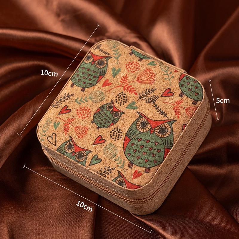 Ретро-шкатулка для украшений для женщин, ожерелье, кольцо, серьги, органайзер, держатель, дорожный портативный квадратный кейс для хранения украшений на молнии