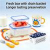 6pcs/set Large Capacity Fruit Storage Containers for Fridge with Removable Colander,Keep Berry Fruit Fresh Longer Gas Tank Doors 4