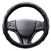 ZATOOTO Steering Wheel Cover for Kei Small 3D Comfortable To the Accessory for Standard Cars Cars, Size, Grip, Non-Slip, Touch, Leather, Black,