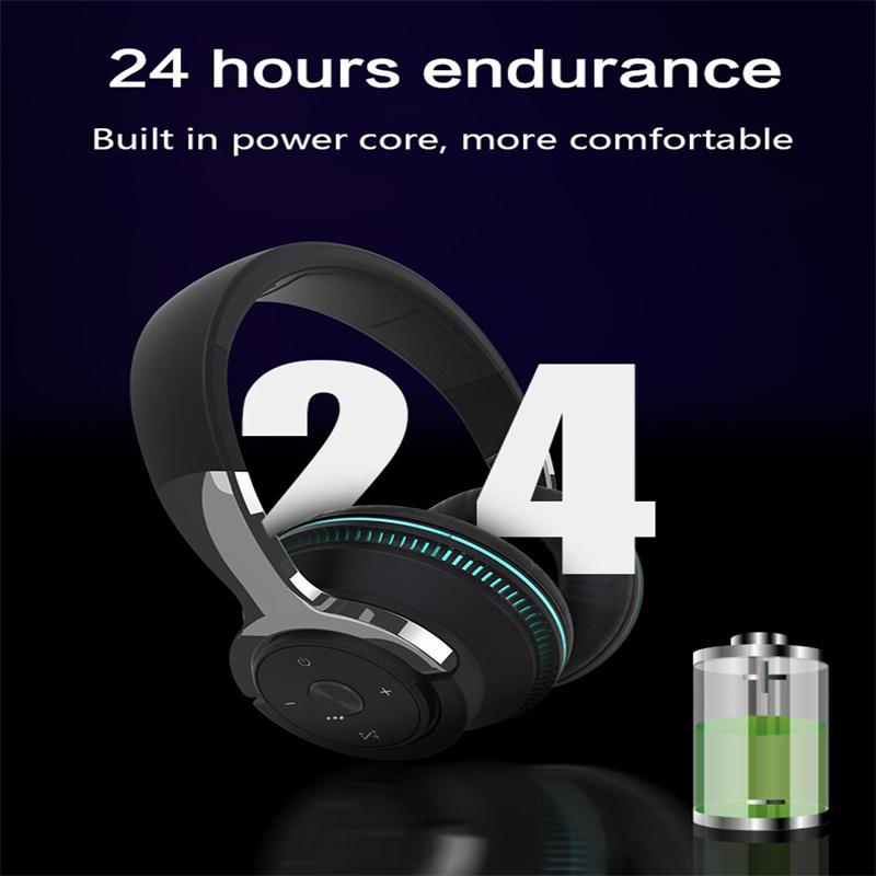 Беспроводные наушники H2 с цветной светодиодной подсветкой, Bluetooth 5.1, головные игровые наушники, 650 мАч