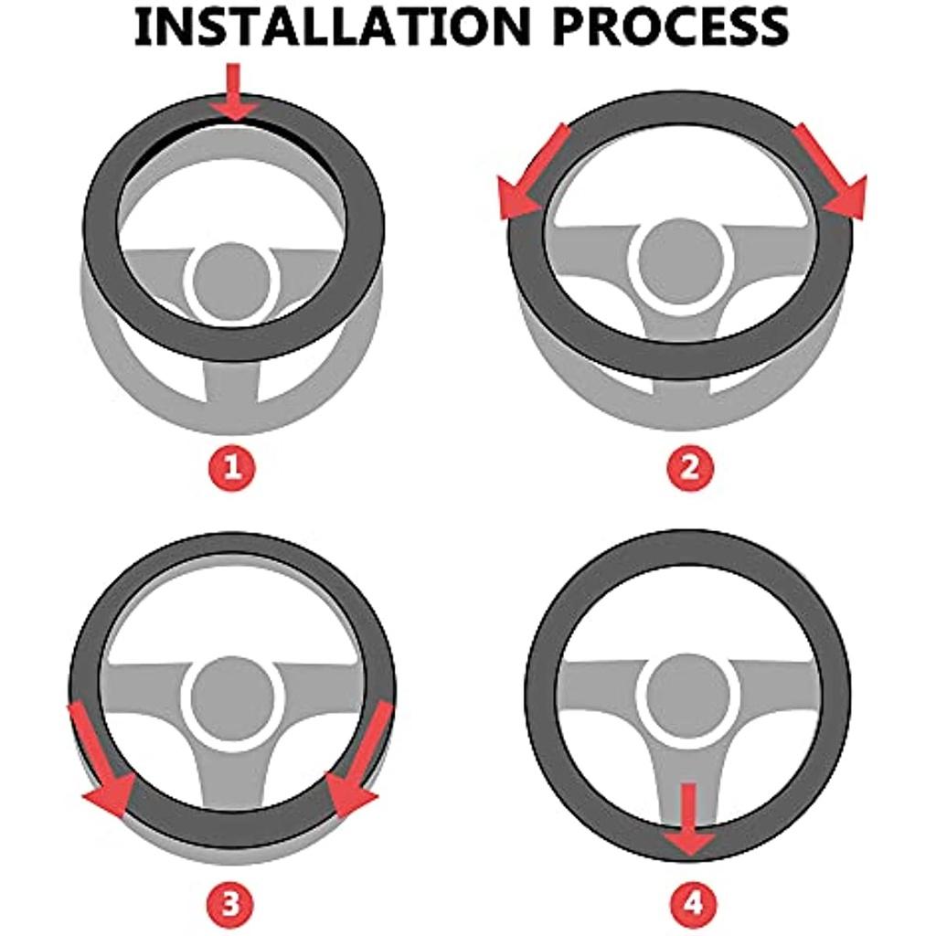 Универсальный чехол на руль, сшитый вручную, из микрофибры, 38 см.