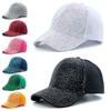 Breathable Rhinestones Baseball Caps Adjustable Sunscreen Hats Luxury Sun Hat  For Women Girls