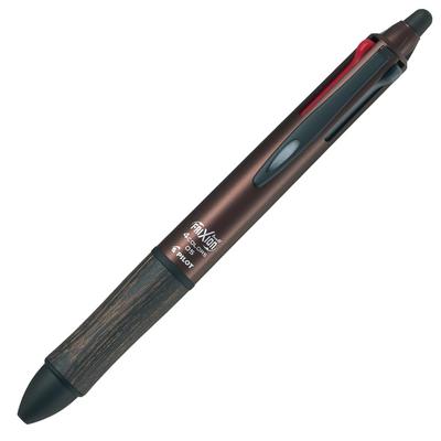 PILOT Многоцветная шариковая ручка FriXion Ball 4 LKFB3SEFBN, Дерево, 0,5 мм, Коричневый,