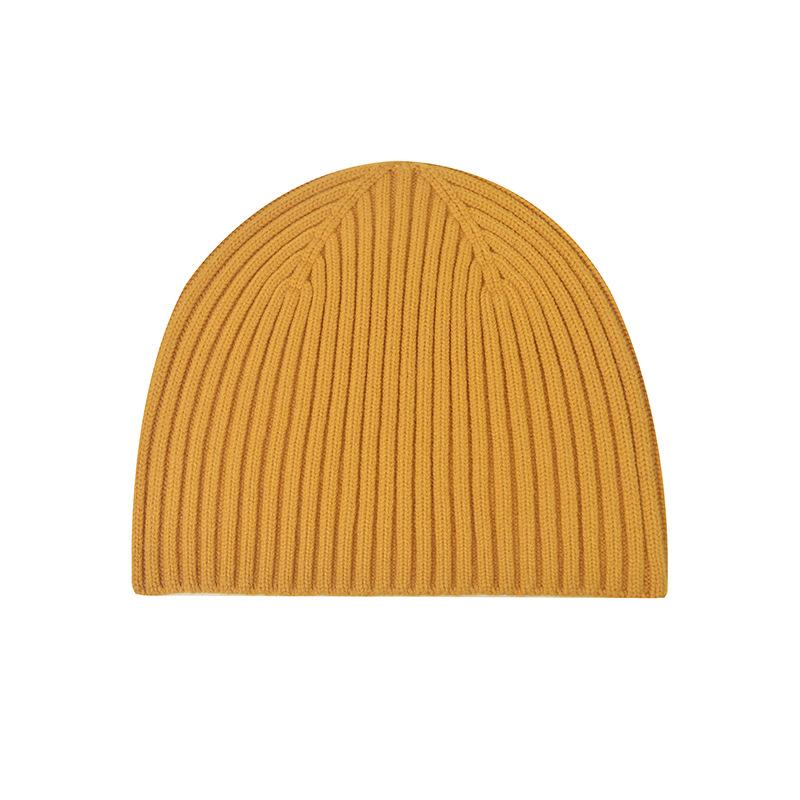 New Knitted Hat for Autumn/Winter Season Thickened Warm Cycling Ear-Warming Beanie Solid-Colour Knitted Hat