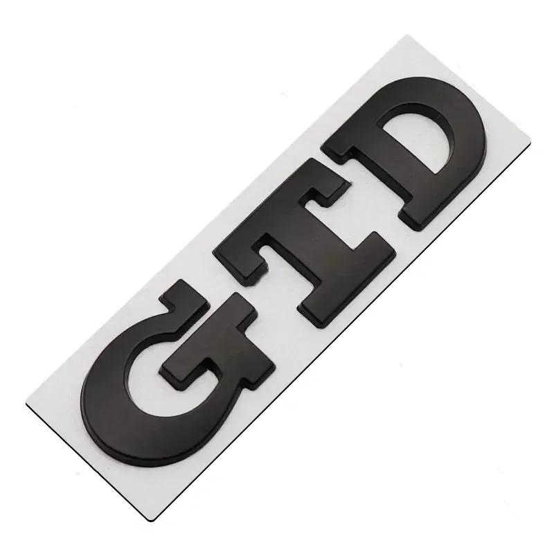 2026 Hot VOLKSWAGEN 3D Metal GTD Logo Emblem Badge Car Front Grill Rear Trunk Sticker For Volkswagen VW POLO Golf 4 5 6 7 7 MK2 zf5