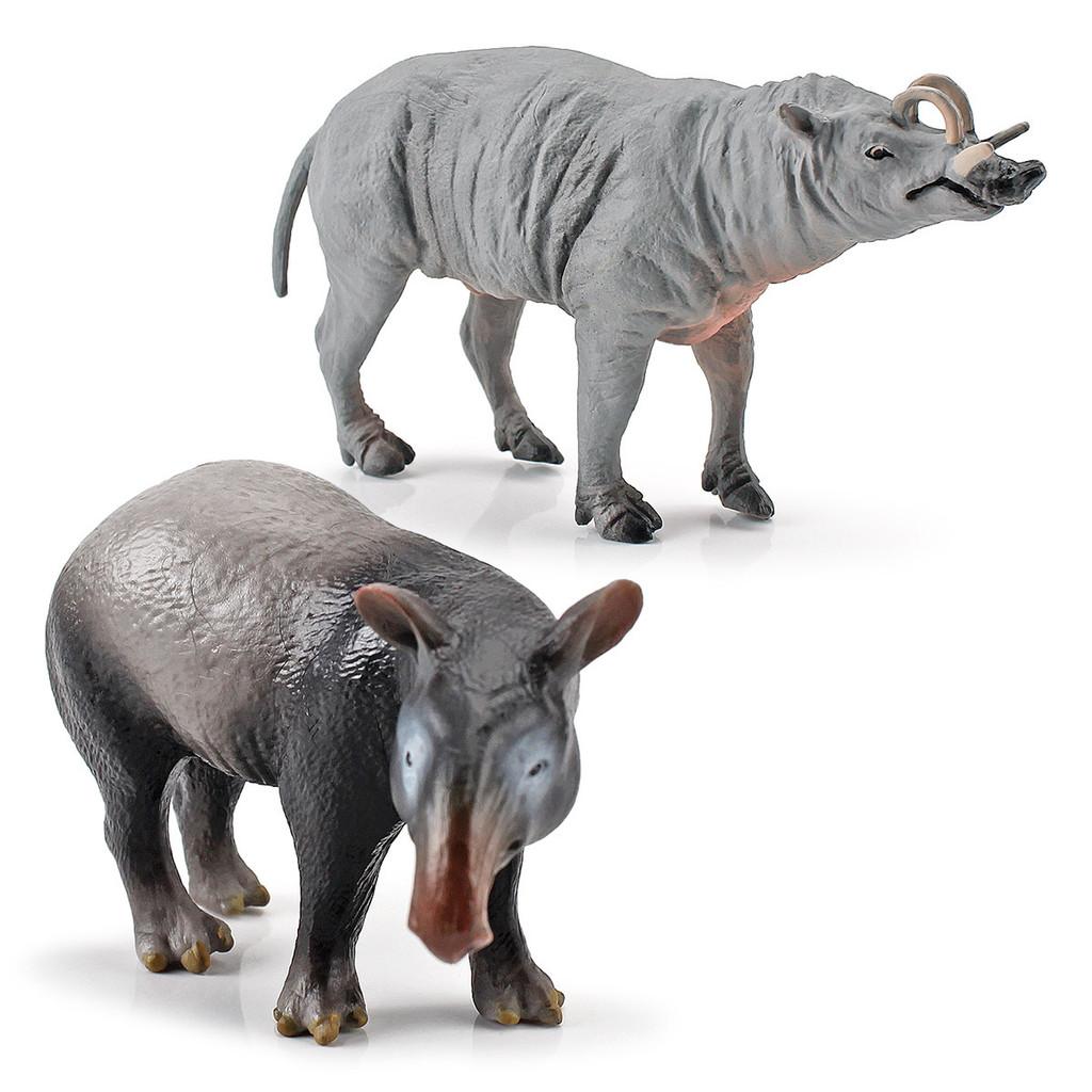 Модели животных из ПВХ: олень-бабирусса, свинья и азиатский тапир для обучения науке
