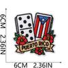 Puerto Rico Embroidery Cloth Sticker Clothes Decoration Patch Sticker Holiday Embroidery Chapter Boy Drum Tools Embroidery Chapter