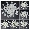 High Quality Flower Leaf Holder Fashion Flower Holder Beads DIY Jewelry Accessories Imitation Pearl Making Materials Bracelet Necklace ABS 50/100Pcs