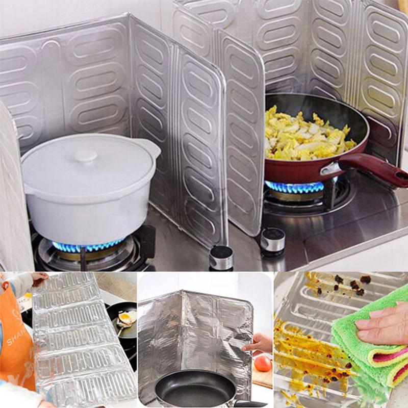 Removable Cooking Frying Oil Gas Stove Oil-Proof Splash Guard Kitchenware ADM