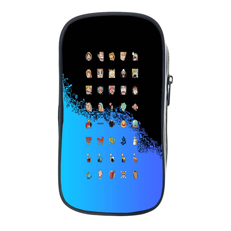 Цельная сумка-карандаш Зоро Луффи Чоппер Эйс, школьные чехлы для юридических школ, кавайная сумка-держатель для канцелярских принадлежностей, чехол для ручек, школьные принадлежности для студентов