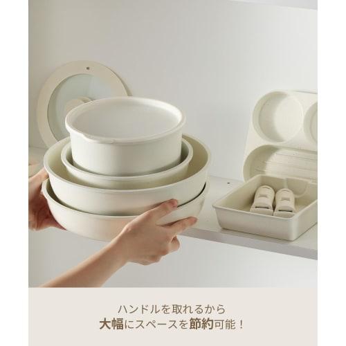 CAROTE Ручка, Легко крепящаяся ручка для сковород и кастрюль, Белая, Новейшая модель