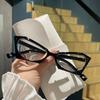 Women's Glasses Anti-Blue Light Fashion Personality Retro Literary Student Daily Commuter Travel Butterfly Plain Glasses