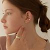 Lewe [925 silver] Volume wave earcuff