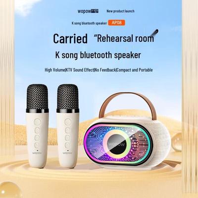 Беспроводная Bluetooth-колонка для караоке WOPOW AP08, китайская вилка (адаптер в комплекте)
