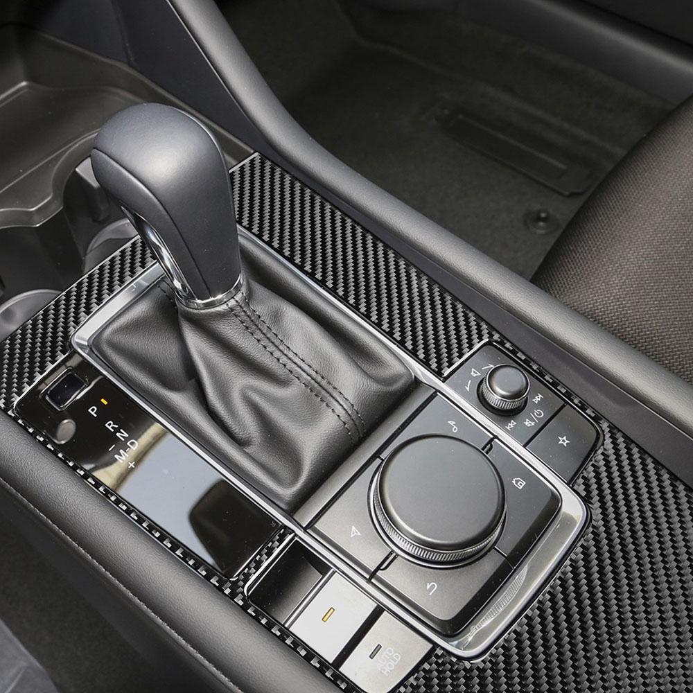 Наклейка на центральную консоль из углеродного волокна для переключения передач Mazda 3 Axela 2020