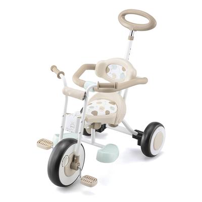 Трехколесный велосипед Ides Natural Trike с подставкой для ног, толкателем и защитной дугой для детей и малышей [официальный] Step, (Винни Пух)