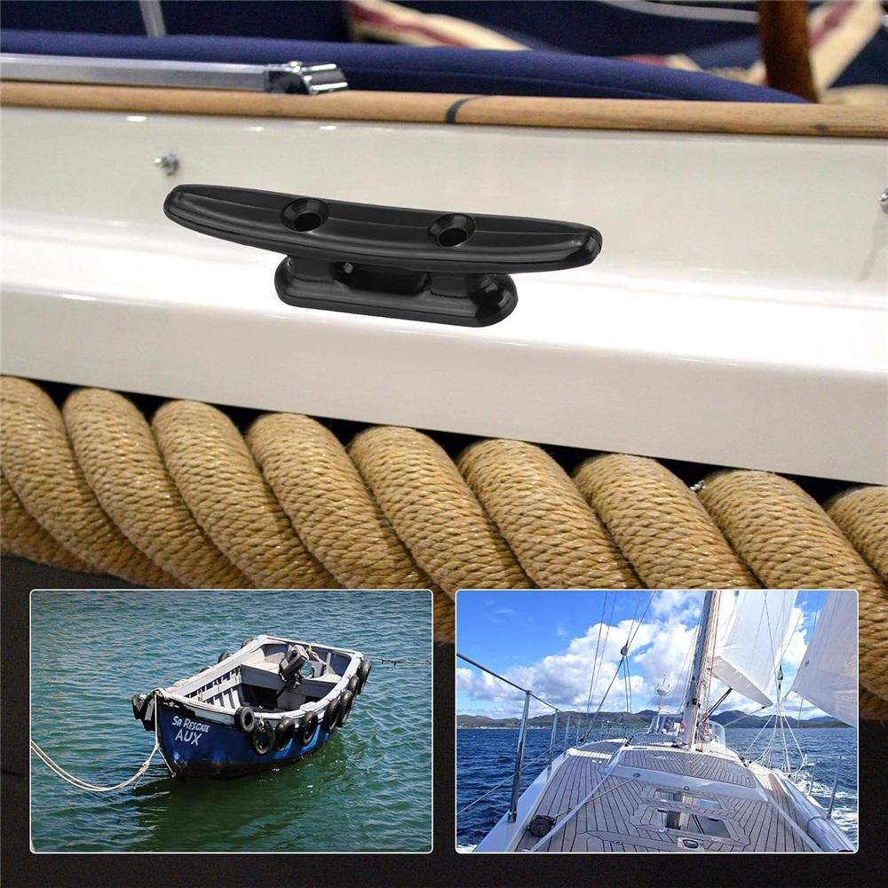 Нейлоновый болт для лодочного якоря – Болт для крепления к причалу с винтами из нержавеющей стали, Для каяка, каноэ, небольших судов, Домашний декор своими руками (Несколько размеров, Черный)