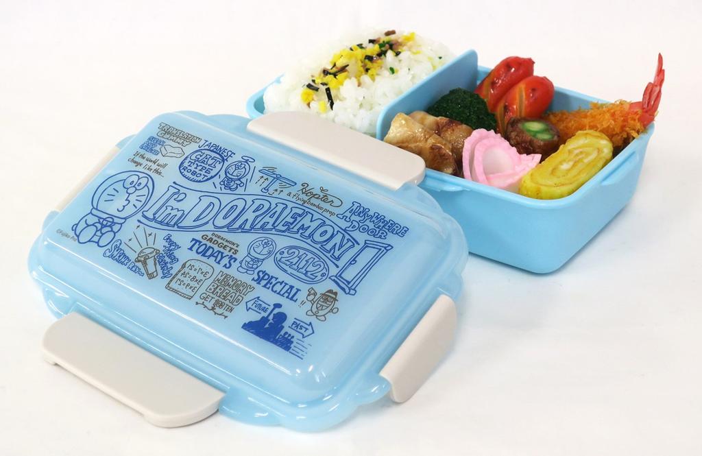 OSK Doraemon Locking Lunch Box "I'm Doraemon" 4-Point (with Dividers) PCD-500