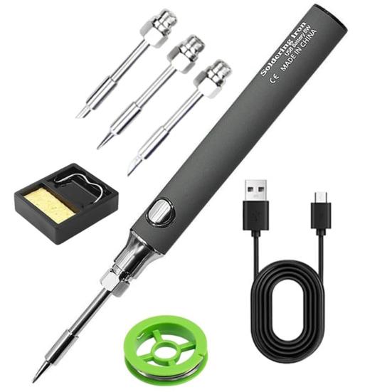 Wireless Soldering Pen Fast Heating 3-speed Temperature Adjustable Cordless USB Rechargeable Portable Soldering Iron