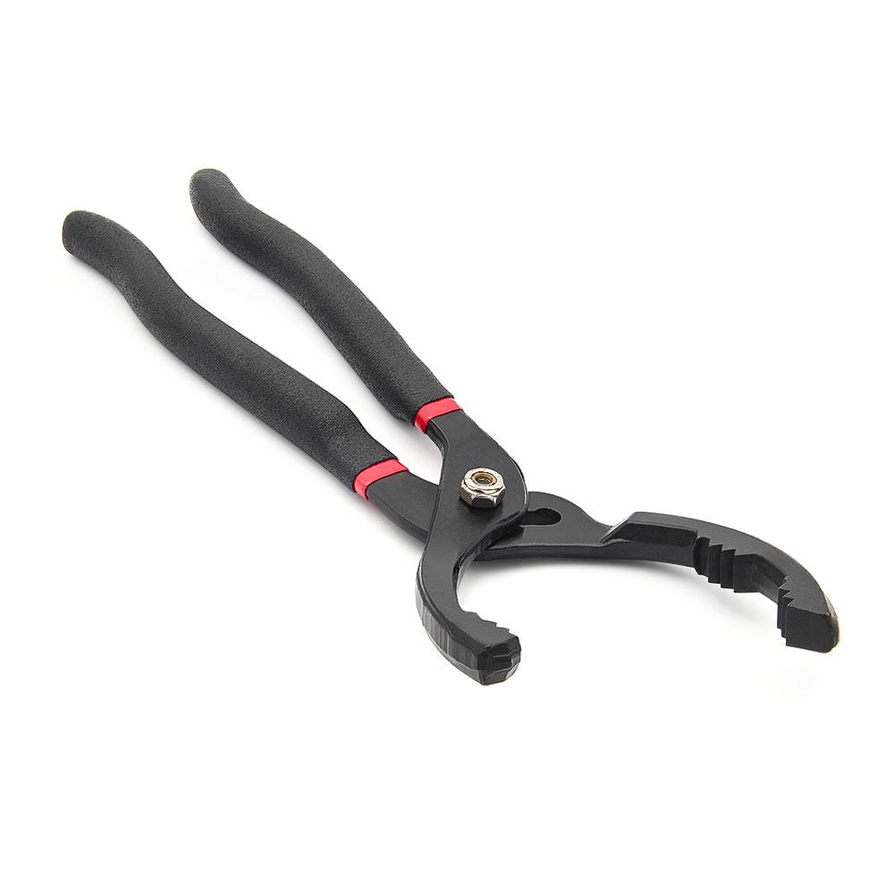 1pc 12 Inch Car Oil Filter Pliers Clamp Type Wrench Oil Filter Remove Disassembly Tool Filter Element Wrench 15 ° Bend Grip