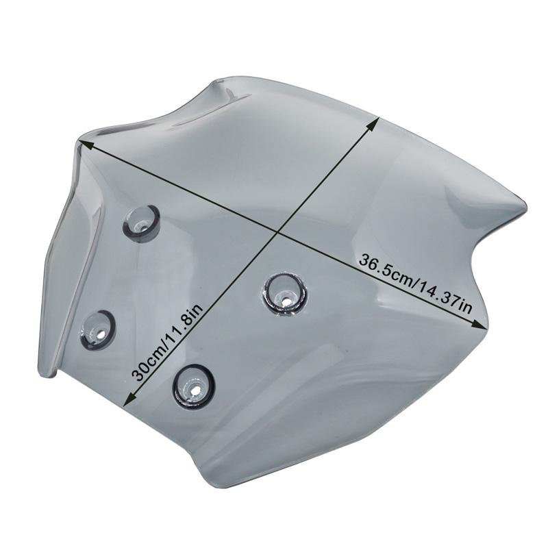 1 Set Motorcycle Windshield ABS Wind Deflector Fit for Yamaha MT-09 2024 / MT-09 SP 2024