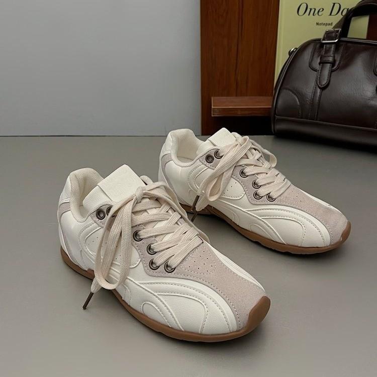 Cowhide Version of German Training Shoes Women's 2025 Spring New Casual Shoes Versatile Sports Shoes Breathable Forrest Gump Shoes Temperam