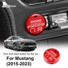 Кнопка запуска двигателя автомобиля Замена крышки зажигания Для Ford Mustang 2015 2016 2017 2018 2019 2020 2025 2025 2025 Хрустальный АБС-переключатель
