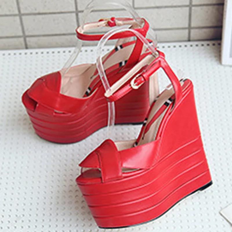 2024 Новые сексуальные туфли на высоком каблуке с рыбьим ртом, женские модные туфли на толстой подошве, босоножки на танкетке для вечеринок и клуба, на платформе, на высоком каблуке