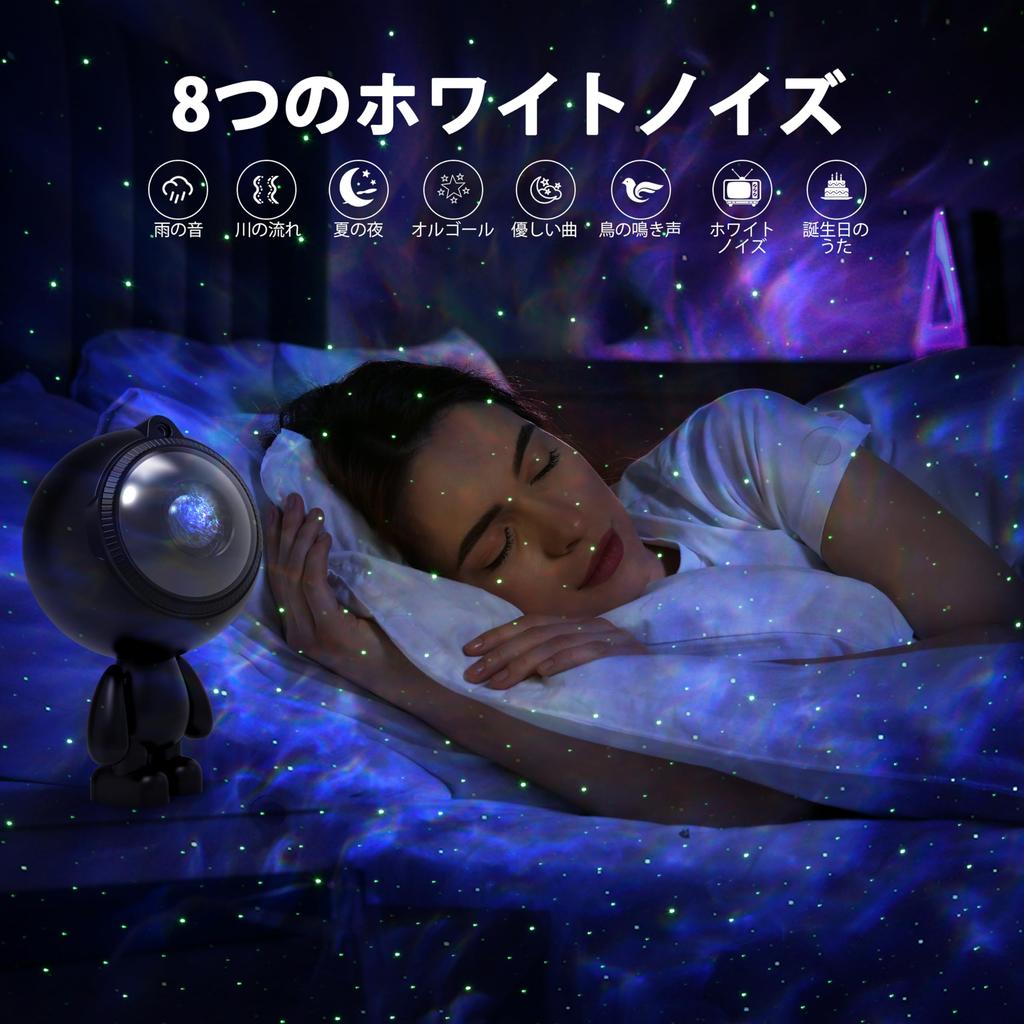 Планетарий ZEAKOC Домашний звездный проектор Звездное небо Туманность Свет с пультом дистанционного управления Galaxy 15 Освещение Звуки природы Успокаивающий Таймер Голос Атмосфера Прикроватная тумбочка