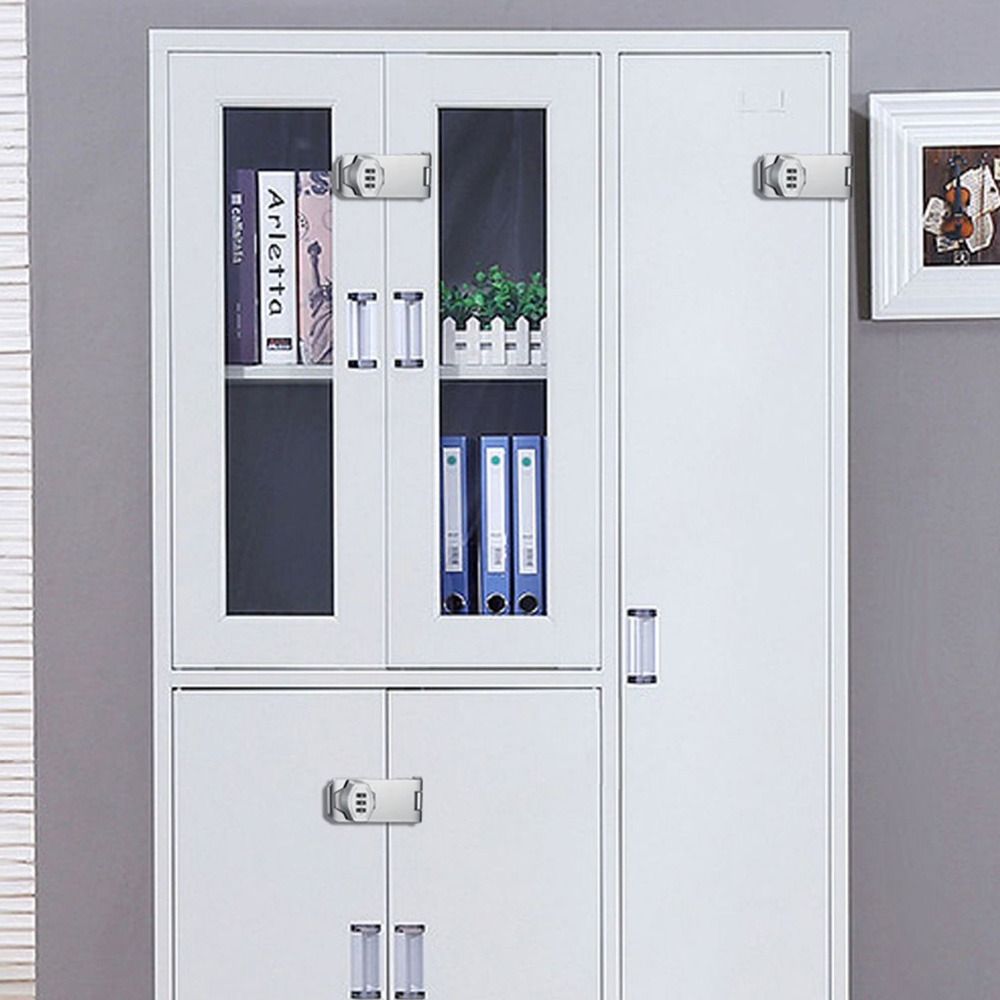 Zinc Alloy Combination Coded Lock 3 Digit Coded Window Stoppers New Cabinet Password Locks  Cabinet