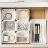 Flip Cover Double-Open Storage Box Waterproof Dust-proof Office Drawer Storage Box with Lid Plastic Small Item Tidy Container